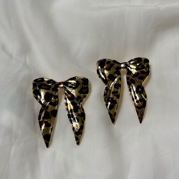 Boho cheetah earrings M567 - Picture 2 of 5